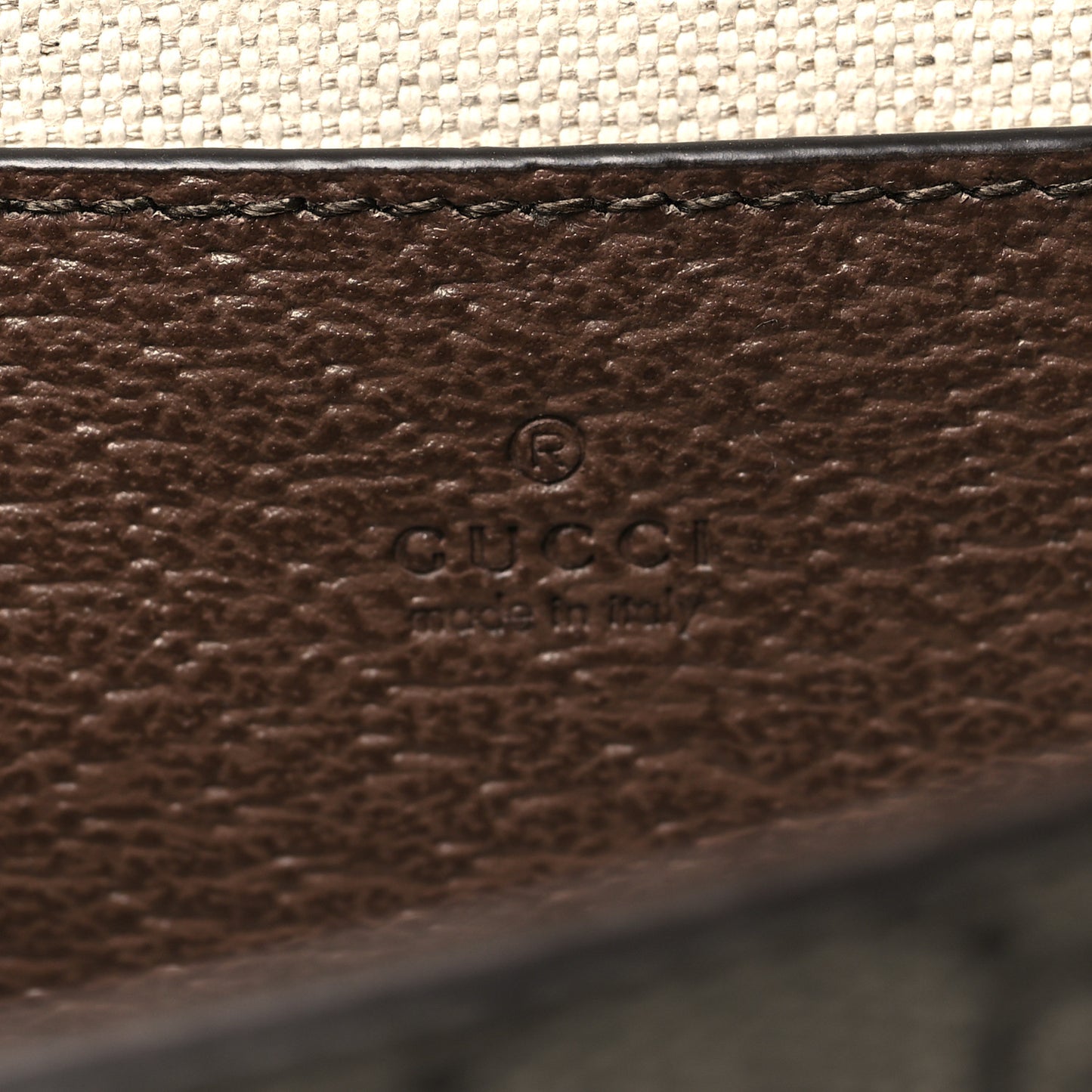 GG Supreme Monogram Textured Dollar Calfskin Web Mini Ophidia Envelope Shoulder Bag Beige Ebony