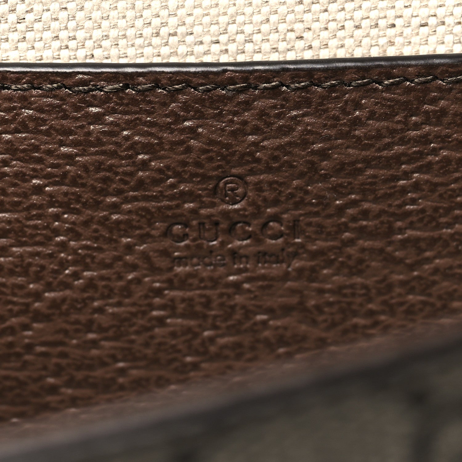 Gucci GG Supreme Monogram Textured Dollar Calfskin Web Mini Ophidia Envelope Shoulder Bag Beige Ebony 6 of 11