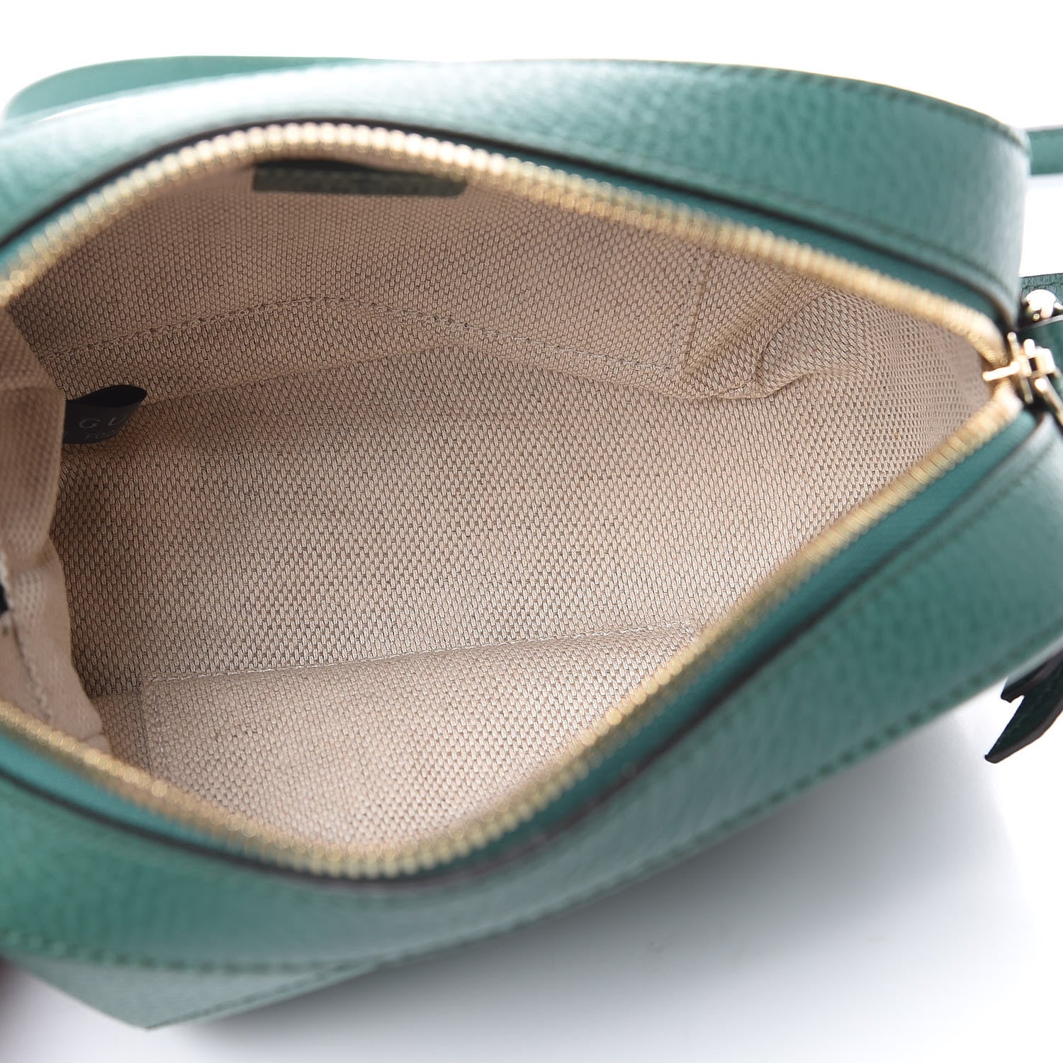 Gucci Pebbled Calfskin Small Soho Disco Bag Emerald Green 5 of 10