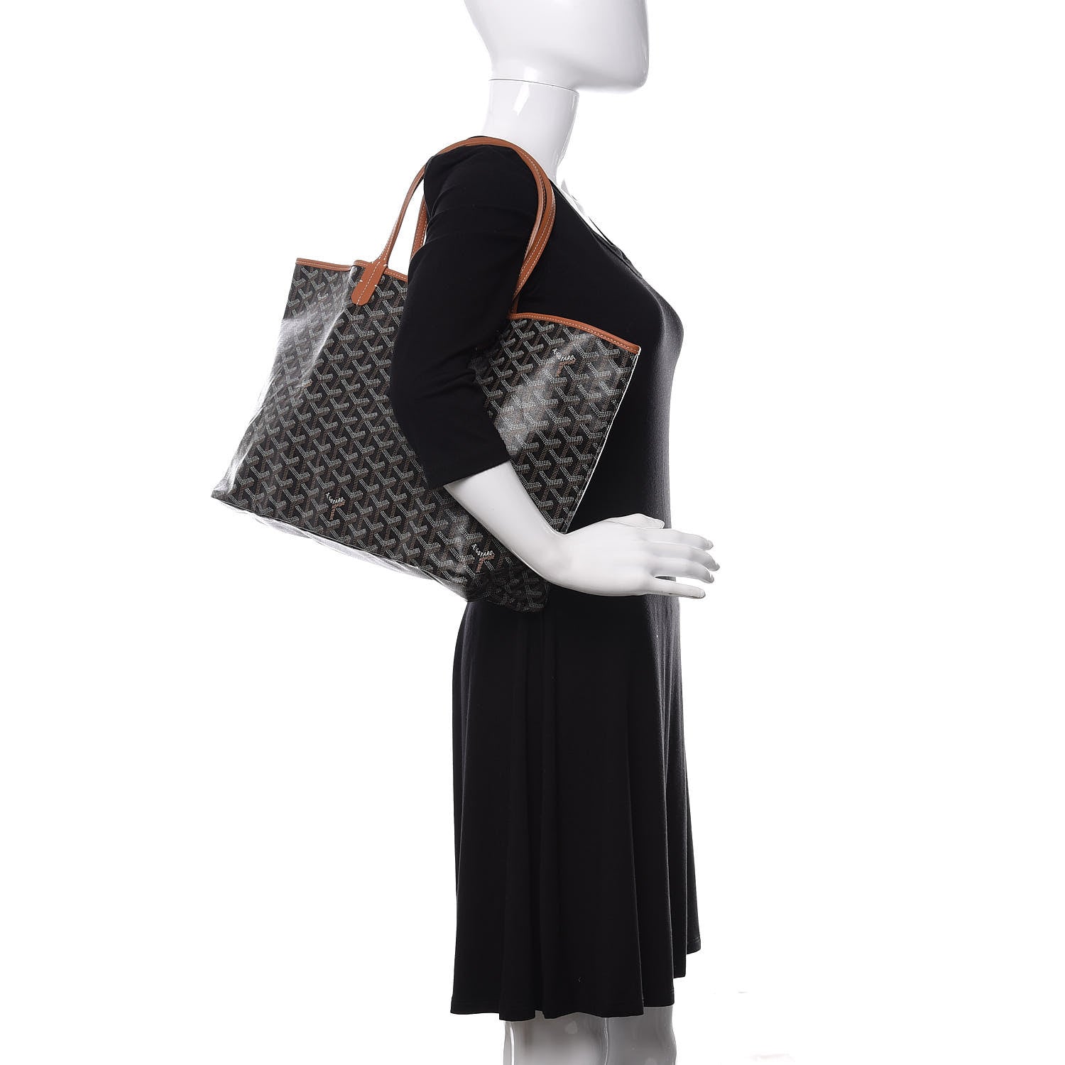 Goyard Goyardine Saint Louis PM Black Gold 2 of 11