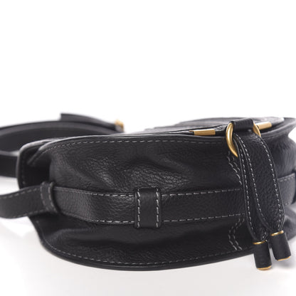 Chloe Calfskin Mini Marcie Round Crossbody Bag Black 8 of 9