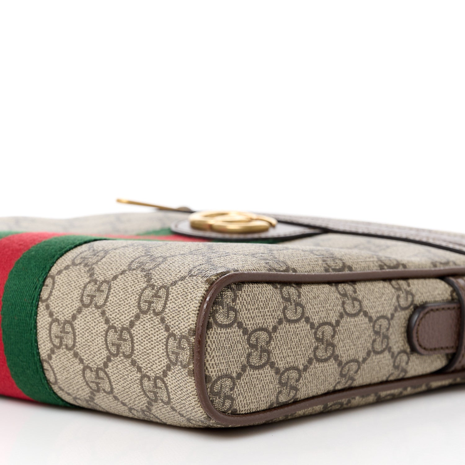 Gucci GG Supreme Monogram Web Small Ophidia Messenger Bag Brown 11 of 11