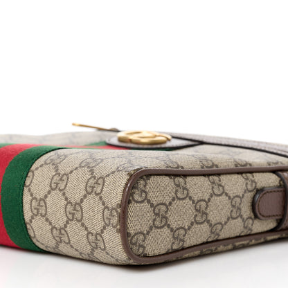 Gucci GG Supreme Monogram Web Small Ophidia Messenger Bag Brown 11 of 11