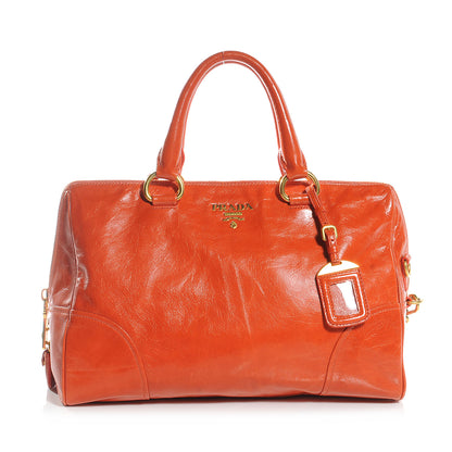 Prada Vitello Shine Tote Papaya 1 of 9