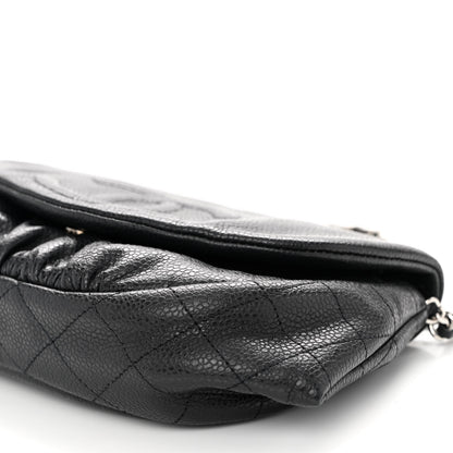Chanel Caviar Half Moon Wallet On Chain WOC Black 11 of 11