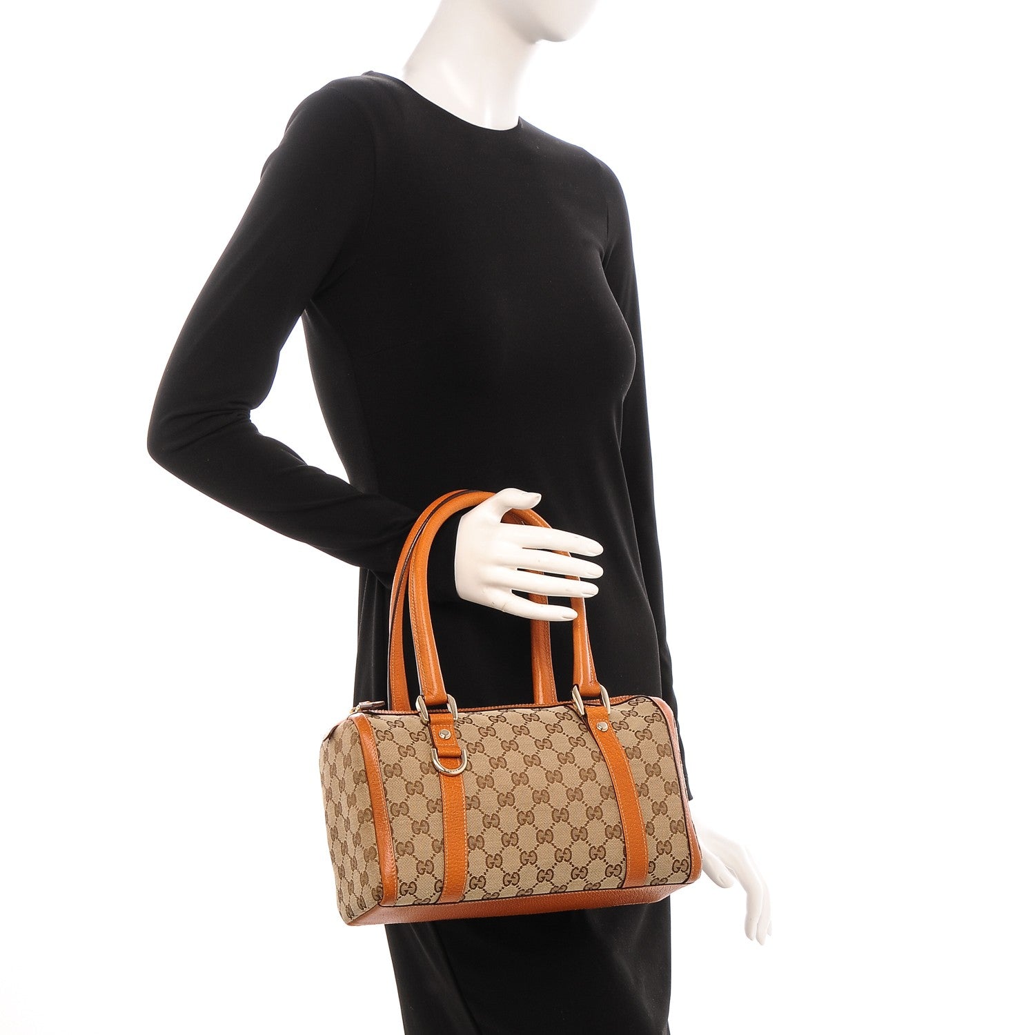 Gucci Monogram Small Abbey Boston Orange 2 of 7