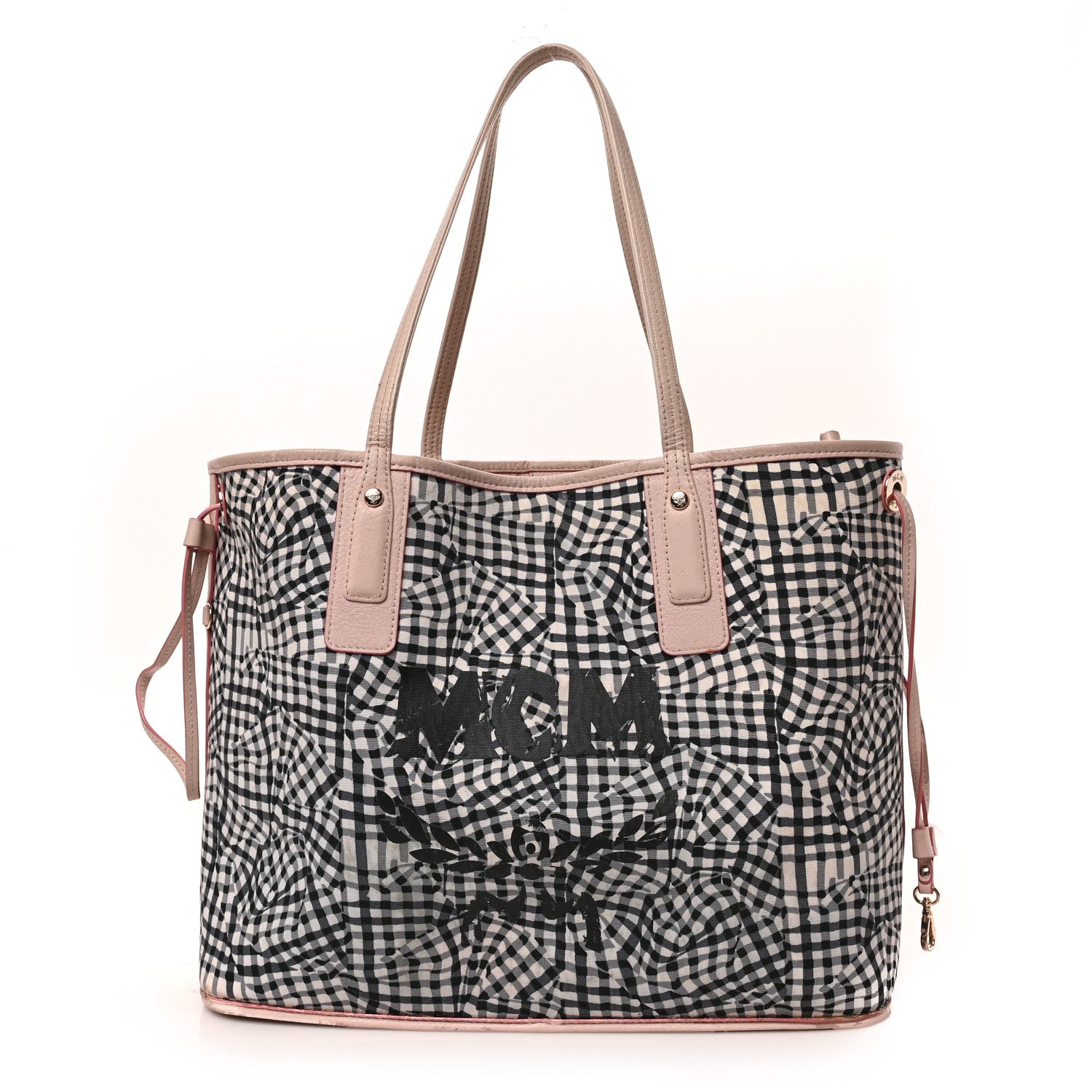 MCM Visetos Medium Liz Reversible Shopper Tote Soft Pink 4 of 16