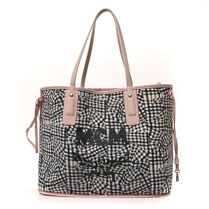 MCM Visetos Medium Liz Reversible Shopper Tote Soft Pink 4 of 16