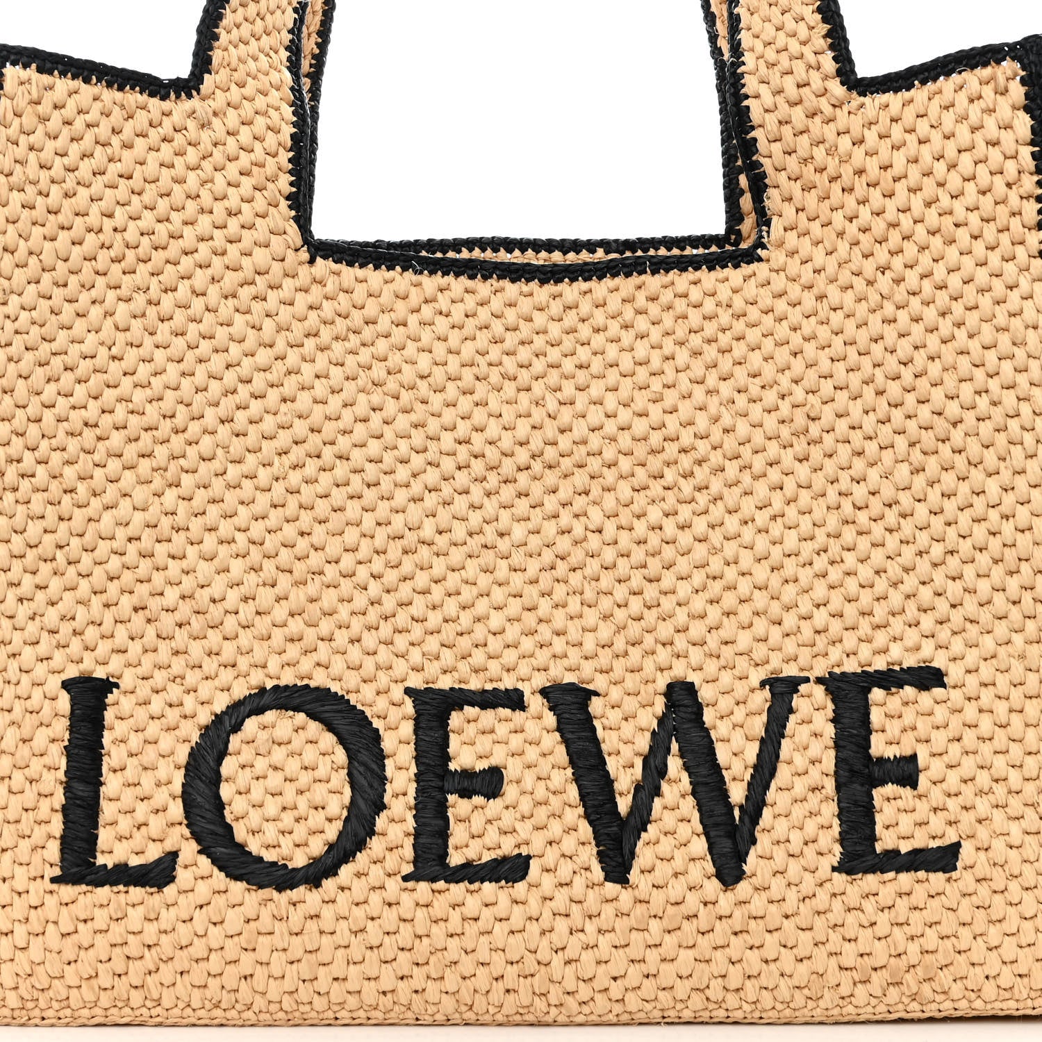 Loewe Raffia Large Paula's Ibiza Logo Tote Natural Tan 8 of 10