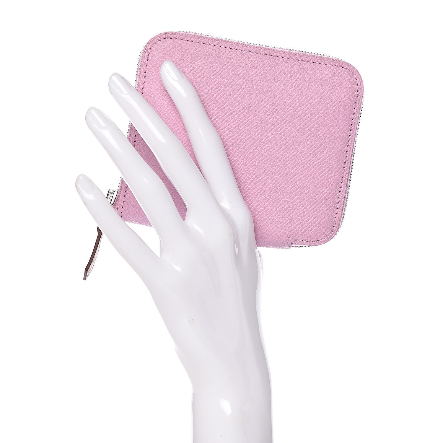 Hermes Epsom Silk'in Compact Wallet Mauve Sylvestre 2 of 8