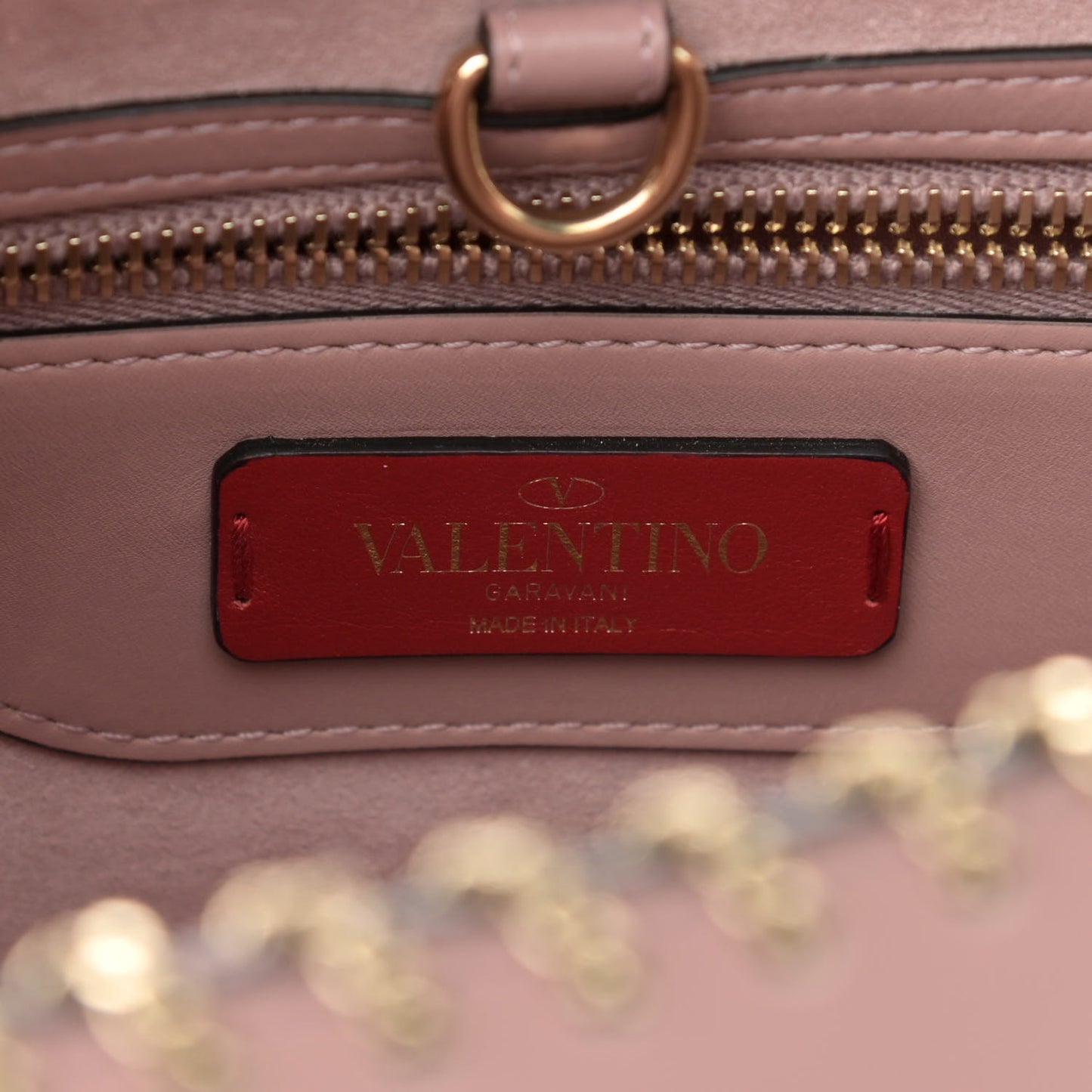 Calfskin Groumette Small Demilune Double Handle Satchel Lipstick