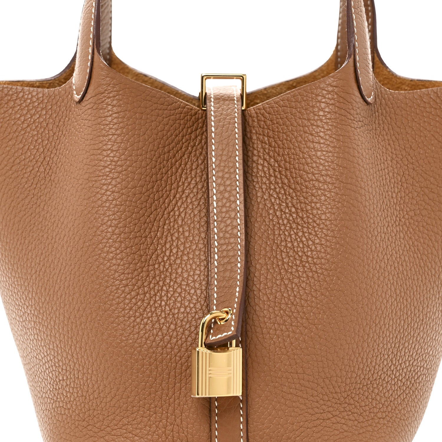 エルメス Hermes Taurillon Clemence Picotin Lock 18 PM Gold 1844903