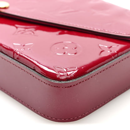 Louis Vuitton Vernis Felicie Chain Wallet Magenta 18 of 19