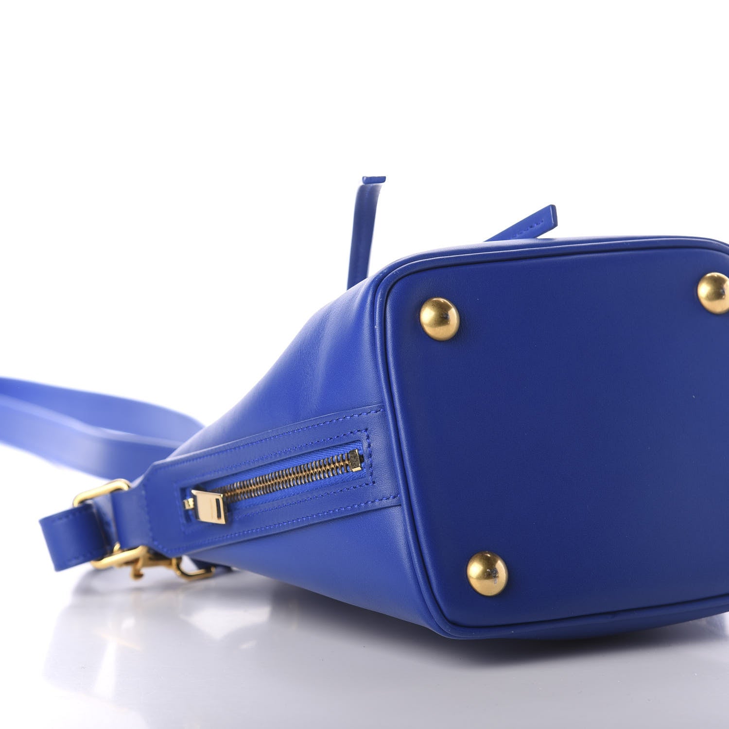 Saint Laurent Calfskin Small Emmanuelle Bucket Bag Blue Marjorelle 6 of 11