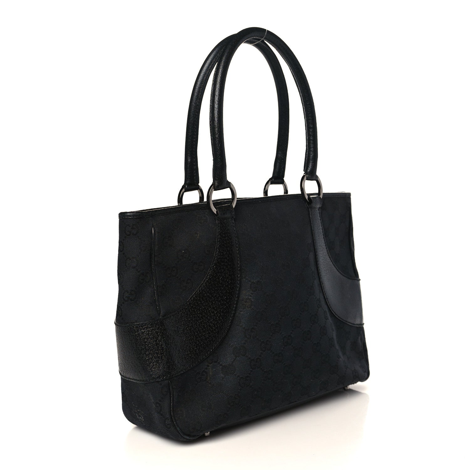 Gucci Monogram Shoulder Bag Black 3 of 11
