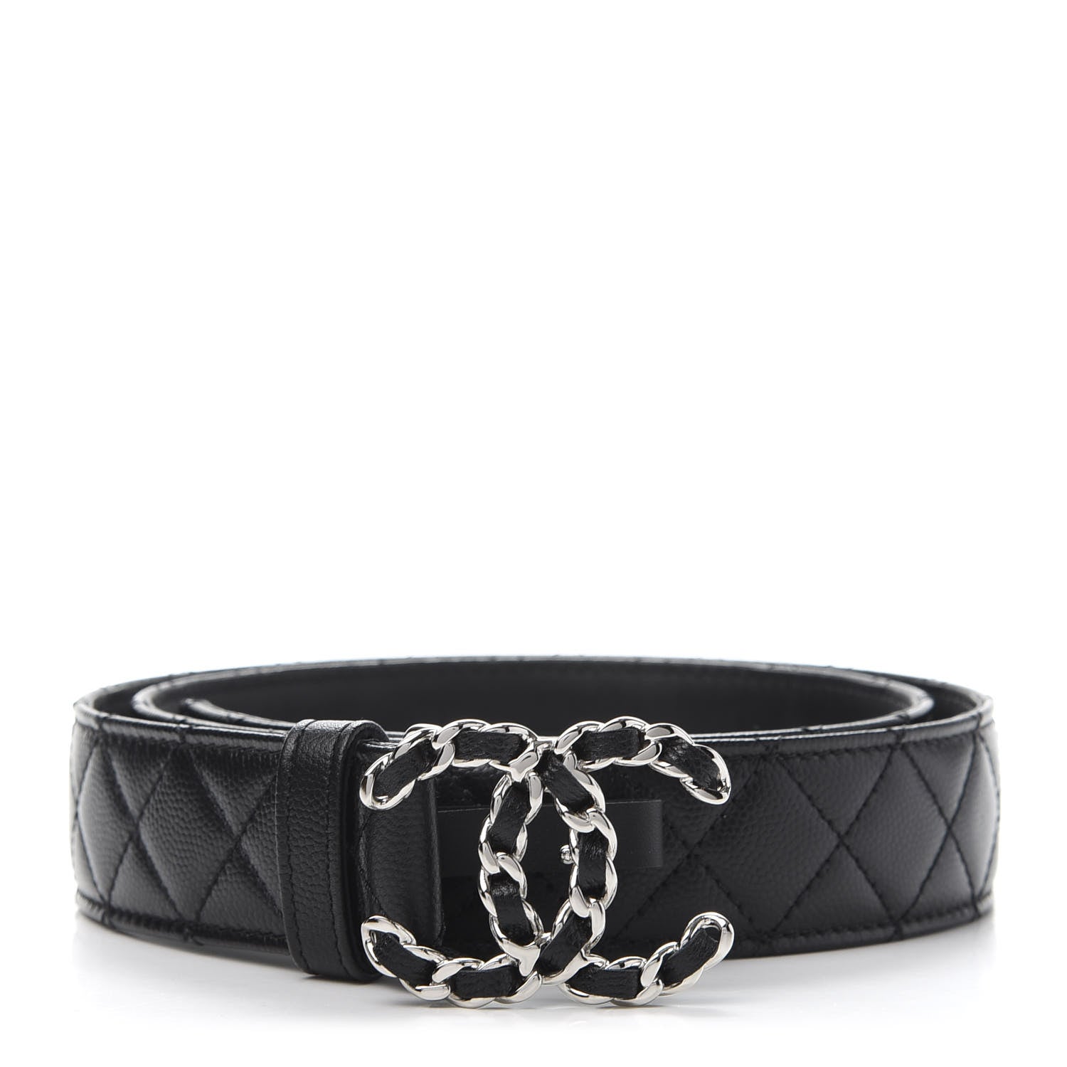 Chanel Caviar Quilted CC Chain Belt 85 34 Black 1 of 9