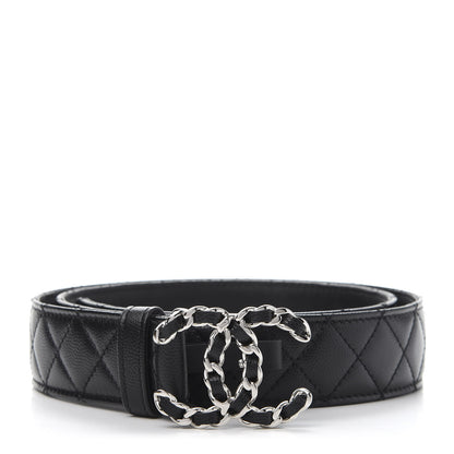 Chanel Caviar Quilted CC Chain Belt 85 34 Black 1 of 9