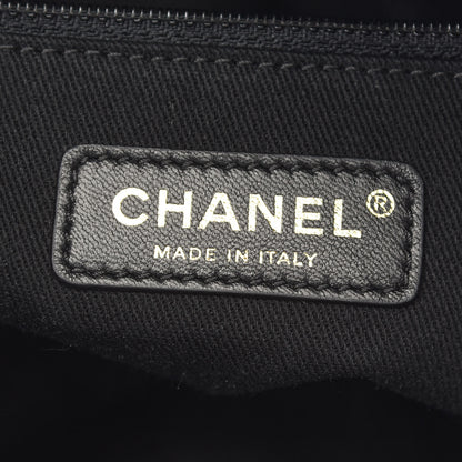 Chanel Mixed Fibers Small Deauville Tote Navy Blue 6 of 13