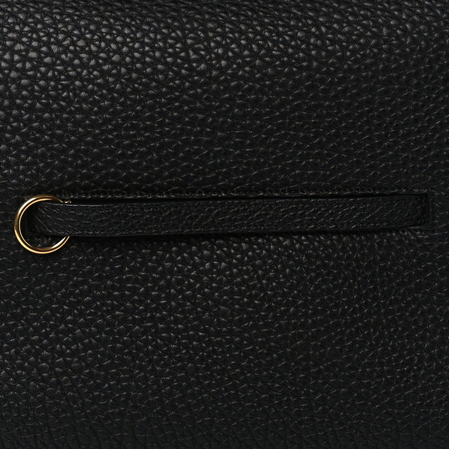 Bullhide Calfskin Small Ring Bag Black