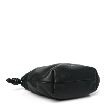 Loewe Mellow Nappa Donut Chain Mini Flamenco Knot Clutch Black 4 of 10