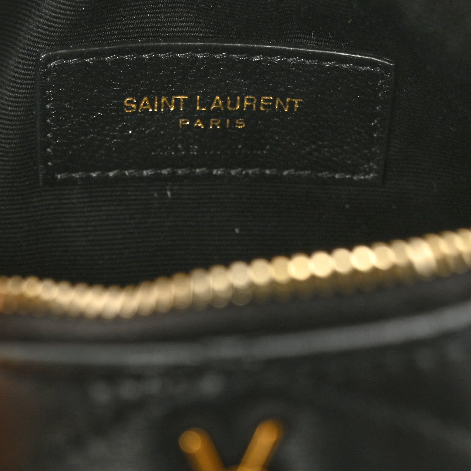 Saint Laurent Lambskin Monogram Mini Sade Tube Bag Black 6 of 6