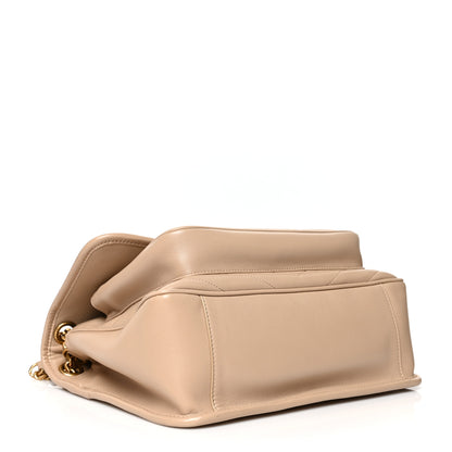Saint Laurent Lambskin Matelasse Monogram Medium Niki Chain Satchel Nude Powder 4 of 10