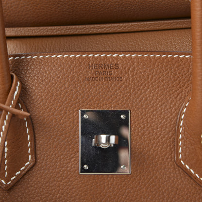 Hermes Natural Barenia Faubourg Birkin 35 Fauve 10 of 13