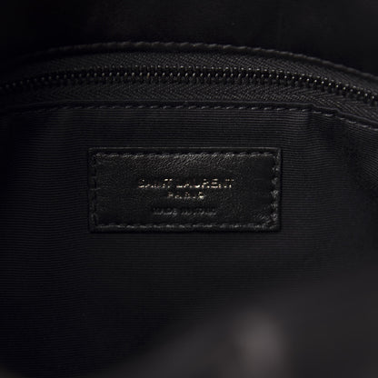 Saint Laurent Lambskin Quilted Small Loulou Puffer Monogram Chain Satchel Black 9 of 12