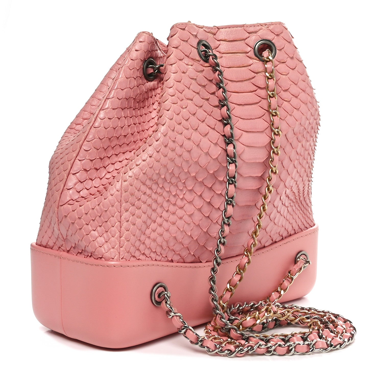 Chanel Snakeskin Small Gabrielle Backpack Light Pink 2 of 11