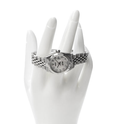 Rolex Stainless Steel 18K White Gold Diamond 26mm Oyster Perpetual Datejust Watch Silver Jubilee 79174 2 of 7