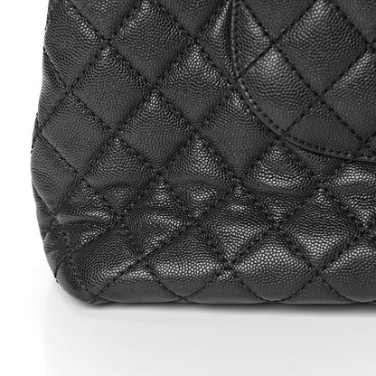 Chanel Caviar Quilted Large Coco Handle Flap Black 8 of 13