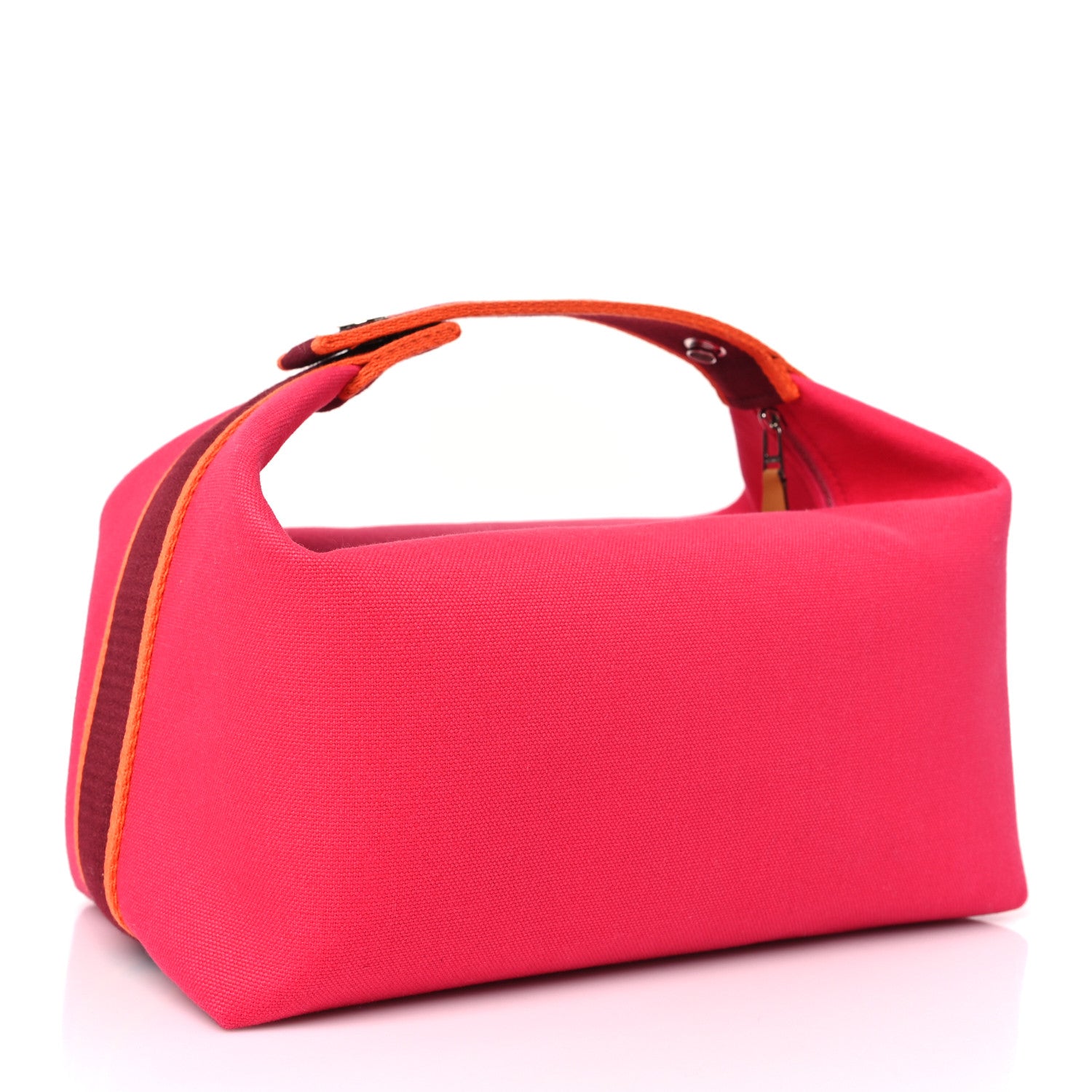 Hermes Canvas Large Bride-A-Brac Pouch Hibiscus 3 of 8