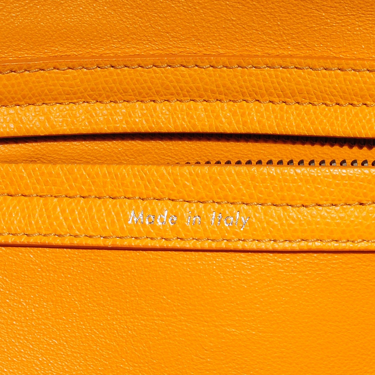 Celine Grained Calfskin Medium Phantom Luggage Yellow 5 of 8