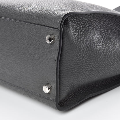 Fendi Cuoio Romano Selleria Monster Eyes Large Peekaboo Iconic Fit Satchel Asfalto 12 of 16