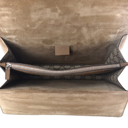 Gucci GG Supreme Monogram Embroidered Medium Dionysus Shoulder Bag Taupe 5 of 21