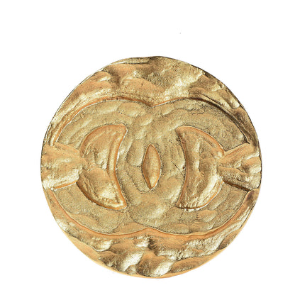 Chanel Medallion CC Brooch Gold 1 of 4