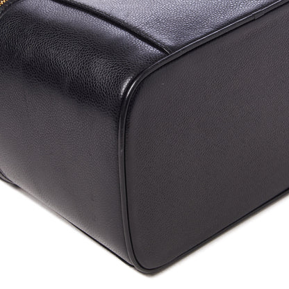 Chanel Caviar CC Vanity Train Case Black 6 of 9