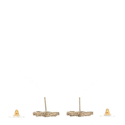 Chanel Enamel CC Baroque Earrings Black Gold 3 of 4