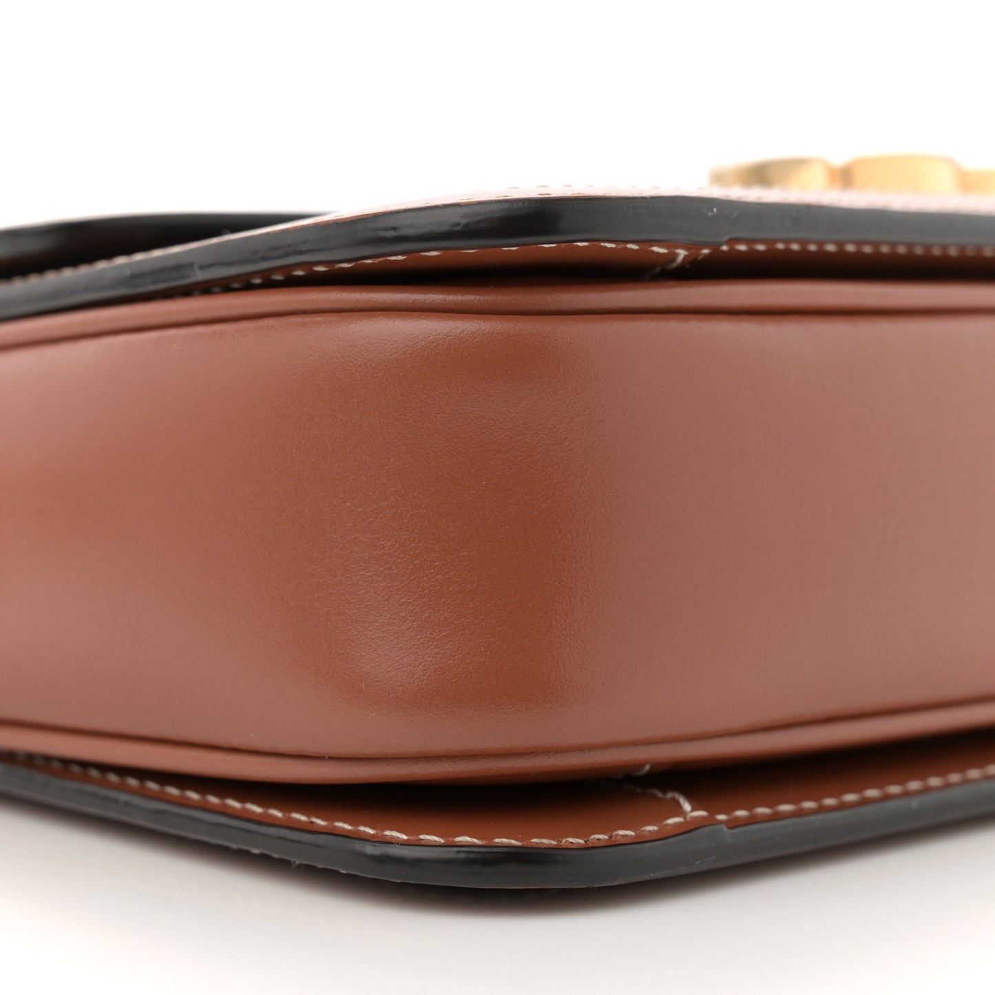 Calfskin Triomphe Canvas Teen Triomphe Bag Tan