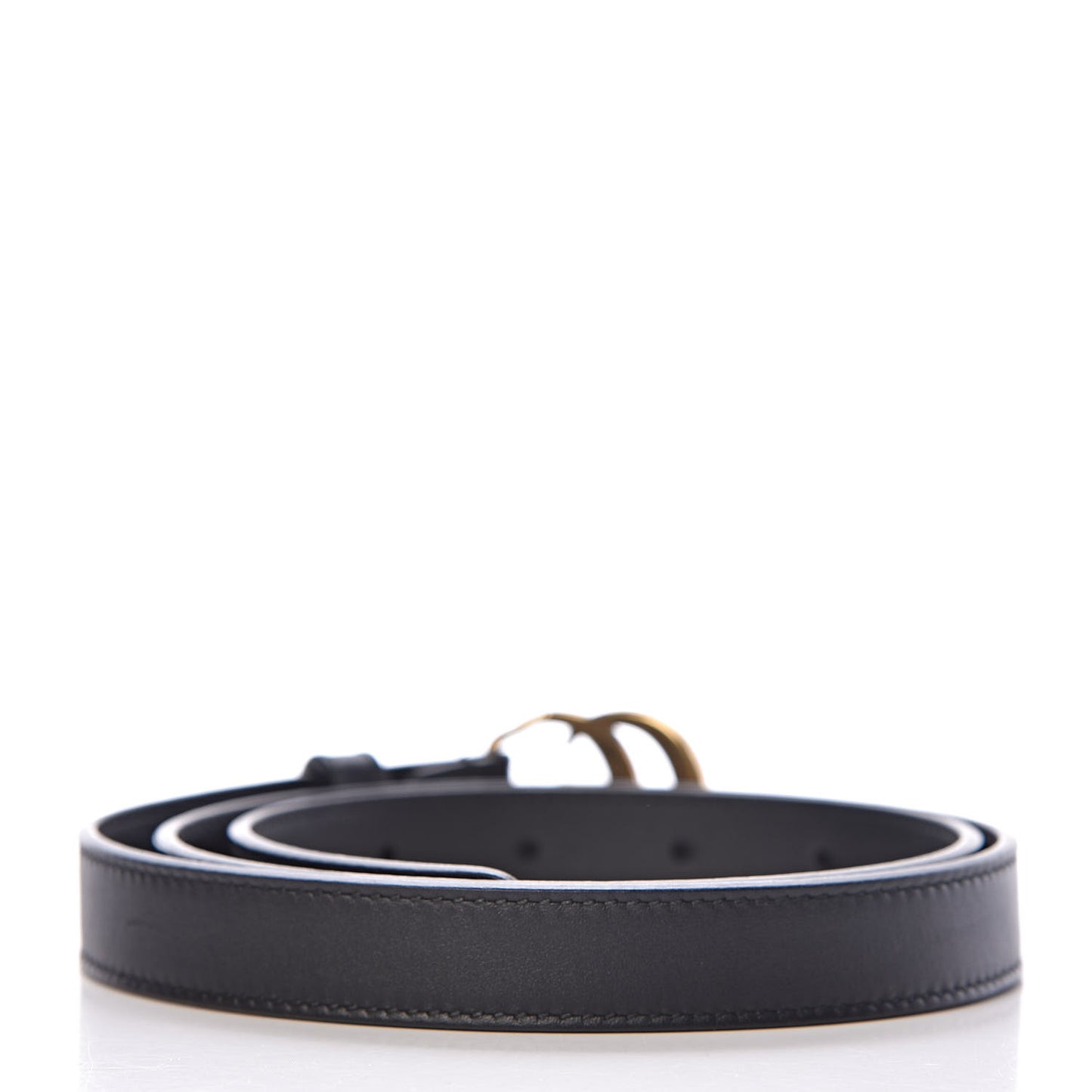 Calfskin Double G 20mm Belt 80 32 Black