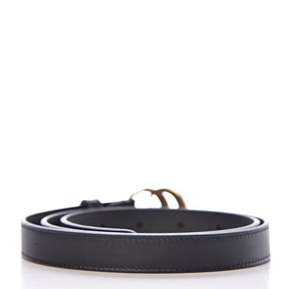 Gucci Calfskin Double G 20mm Belt 80 32 Black 3 of 6