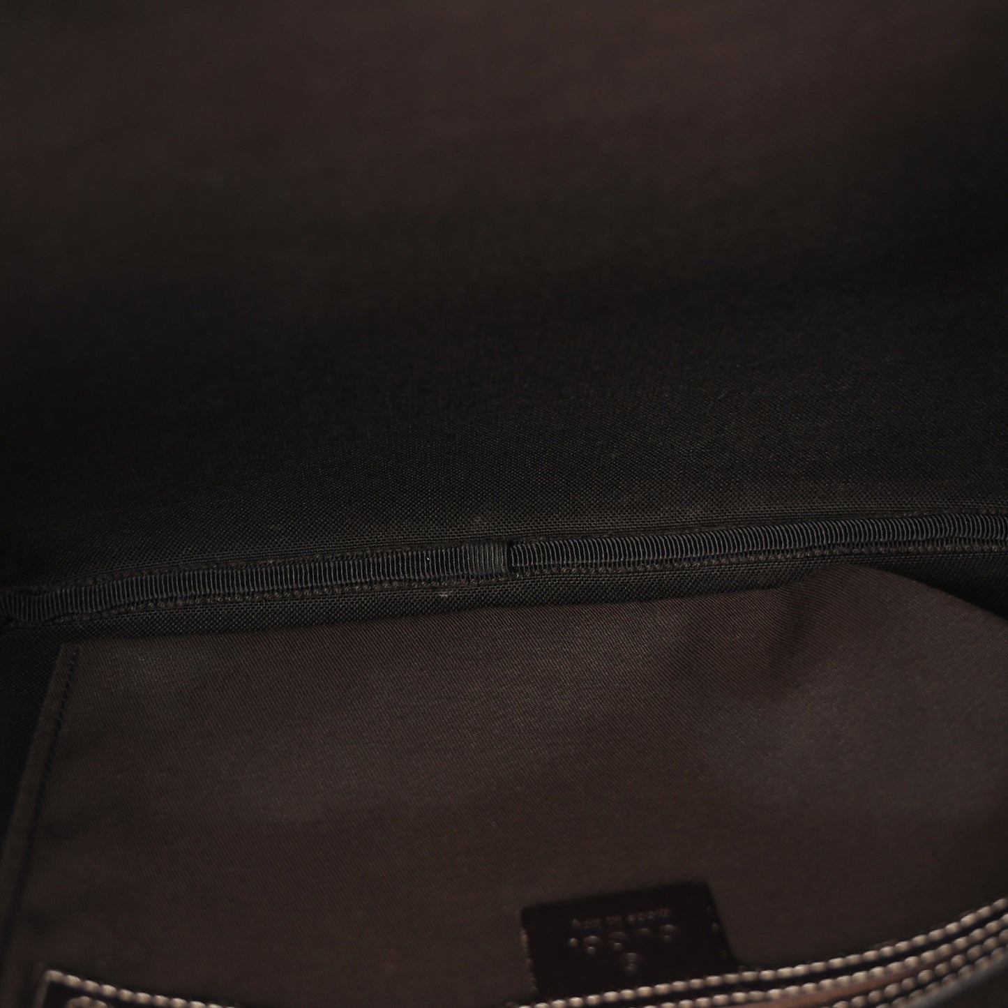 GG Supreme Monogram Belt Bag Dark Brown