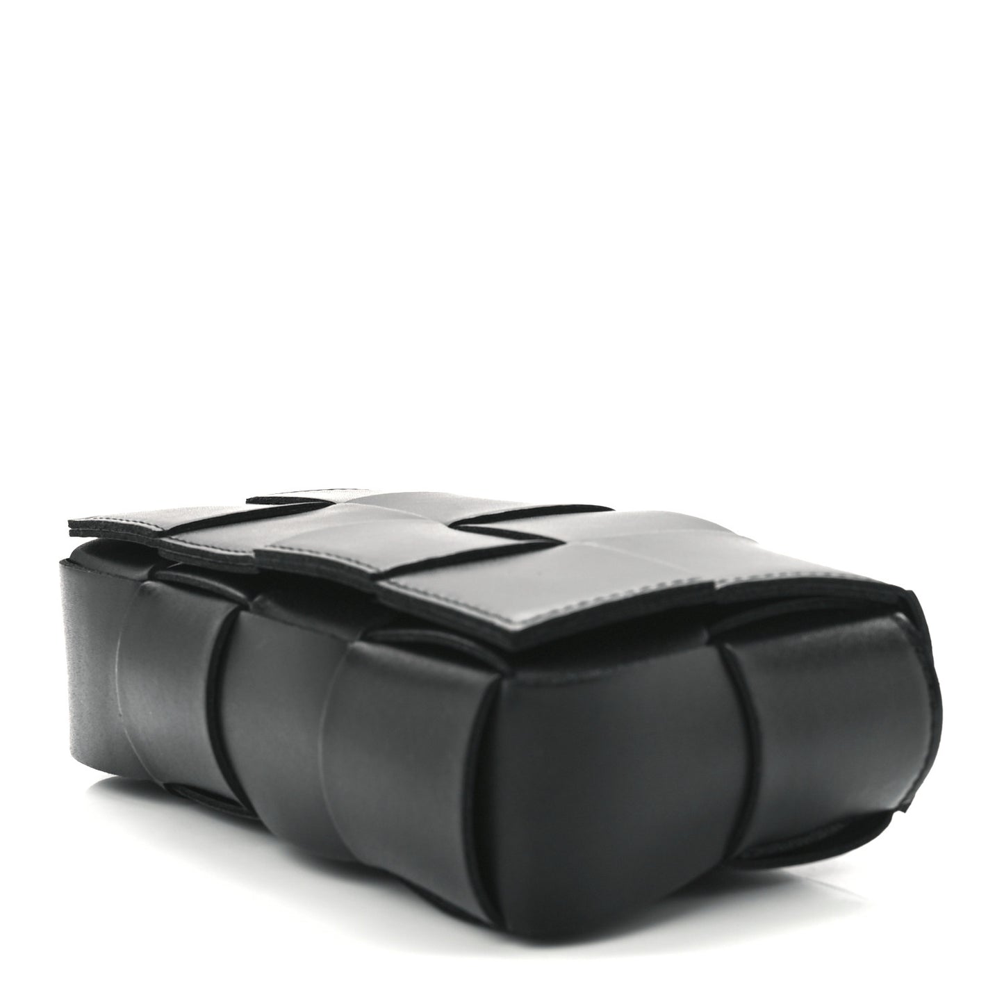 Nappa Maxi Intreccio The Belt Cassette Bag Black