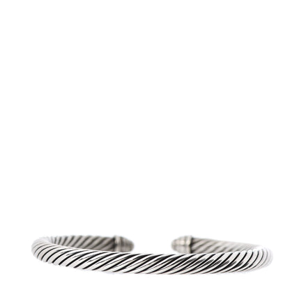David Yurman Sterling Silver Diamond 5mm Cable Classics Dome Bracelet 3 of 5