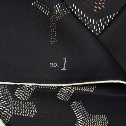 Goyard Silk Goyardine Scarf Black 4 of 5