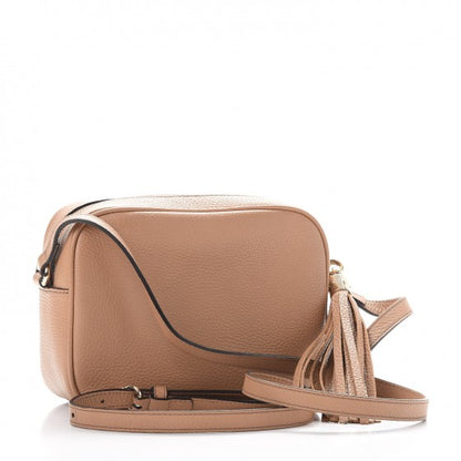 Gucci Pebbled Calfskin Small Soho Disco Bag Rose Beige 3 of 8