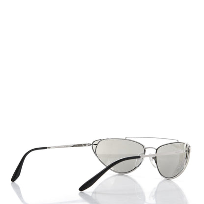 Prada Cat Eye Sunglasses SPR 62V Silver 4 of 9