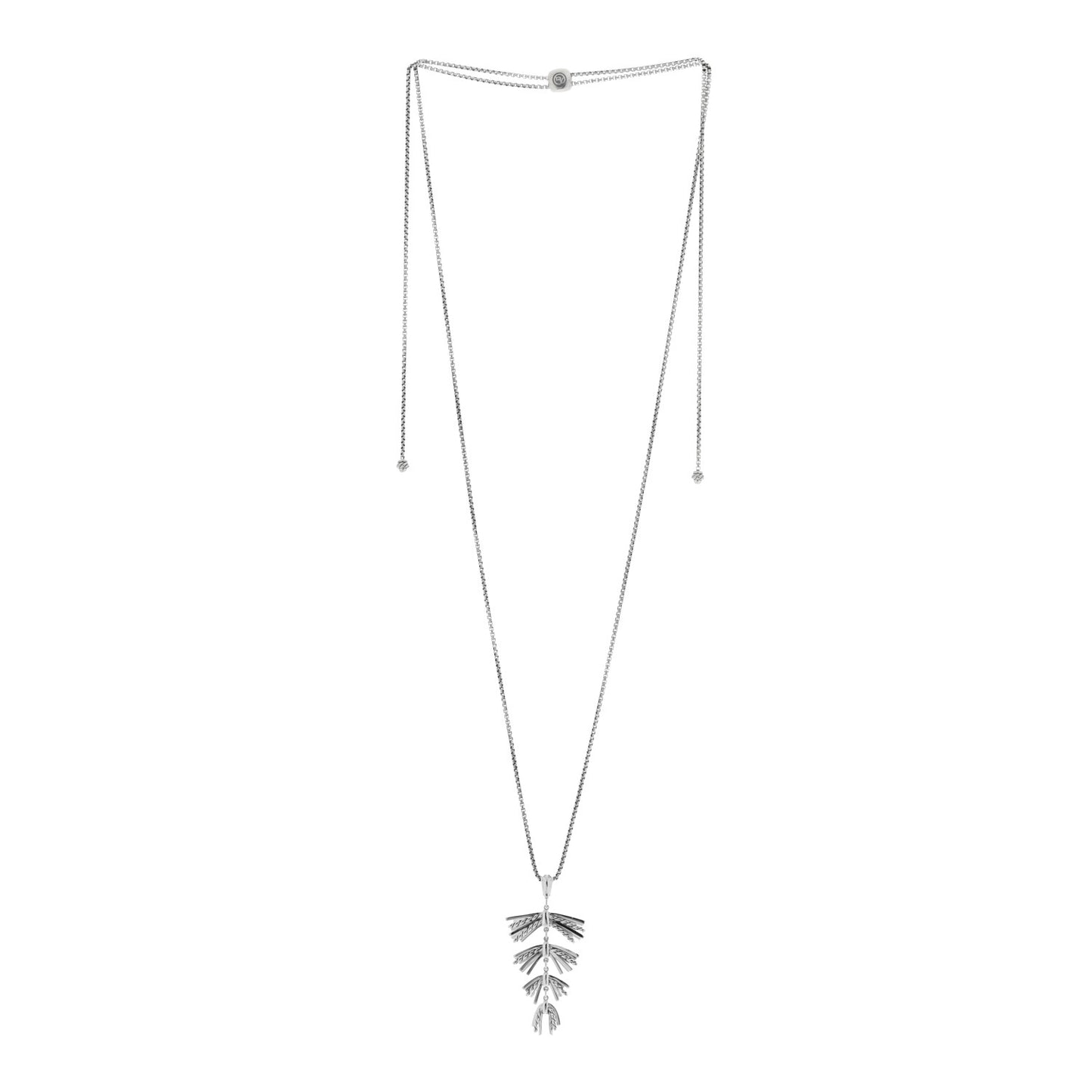 Sterling Silver Diamond Angelika Fringe Pendant Necklace