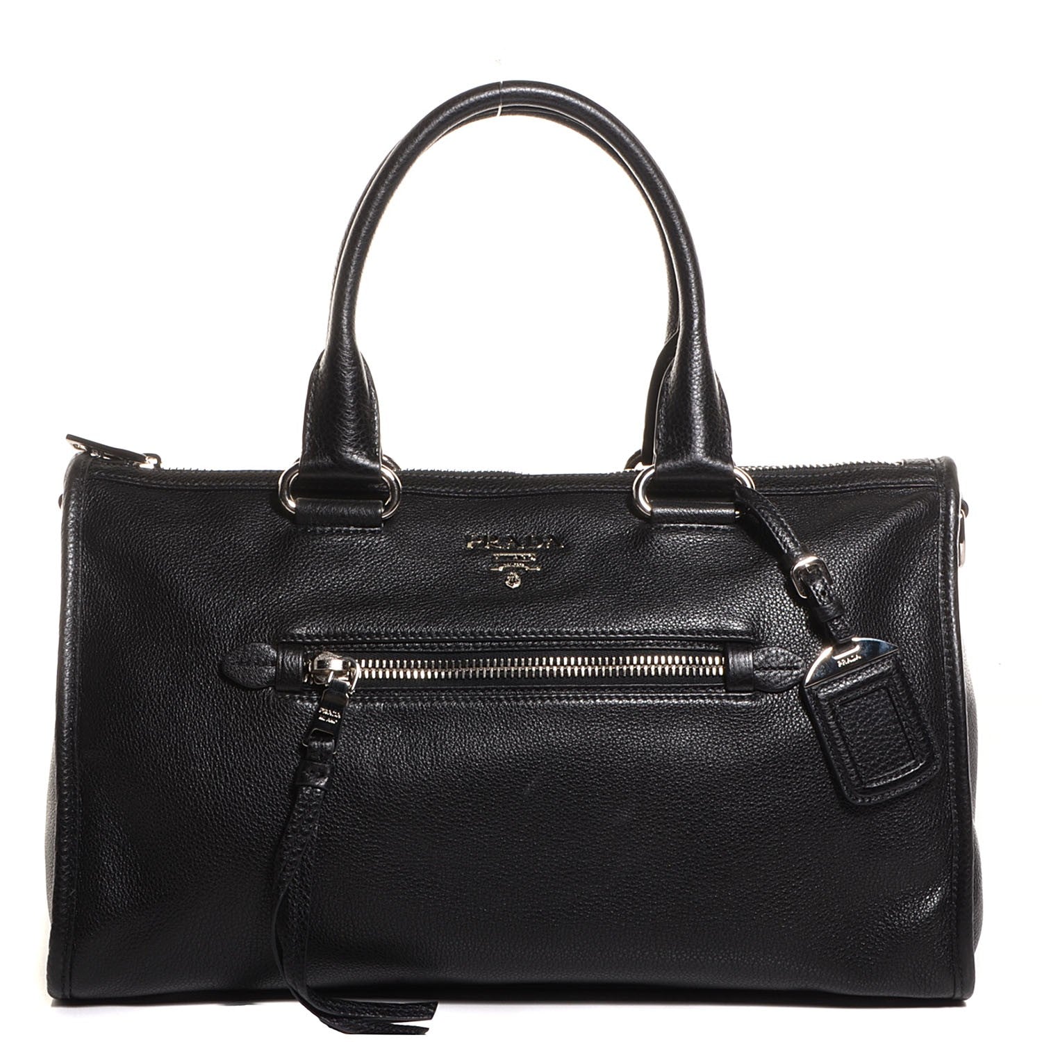Prada Vitello Daino Tote Nero Black 1 of 11