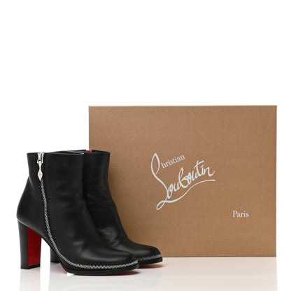 Christian Louboutin Calfskin Telezip 85 Ankle Bootie 39.5 Black 13 of 13